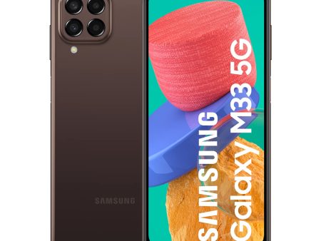 Samsung Galaxy M33 5G (128 GB) Marrón – Teléfono Móvil Libre Android, Smartphone con 6 GB de RAM [Exclusivo de Amazon] (Versión Española) Fashion