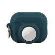 For AirPods Pro 2 + AirTag 2-in-1 Silicone Protective Cover Anti-drop Case with Ring Buckle Online Hot Sale