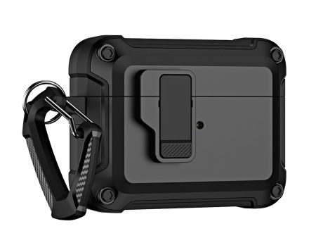 For AirPods Pro (Gen 2) (USB-C)   Pro 2 Shockproof TPU+PC Case Bluetooth Earbuds Charging Case Cover with Buckle Online now