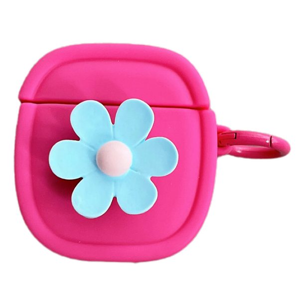 Silicone Case for Apple AirPods with Charging Case (2016)   (2019)   AirPods with Wireless Charging Case (2019) Flower Pattern Cover with Buckle Fashion