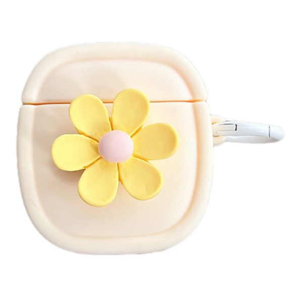 Silicone Case for Apple AirPods with Charging Case (2016)   (2019)   AirPods with Wireless Charging Case (2019) Flower Pattern Cover with Buckle Fashion